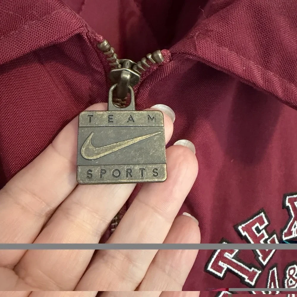 VINTAGE Nike Texas A&M Aggies Men's XXL Jacket Full Zip Quilted Football NCAA